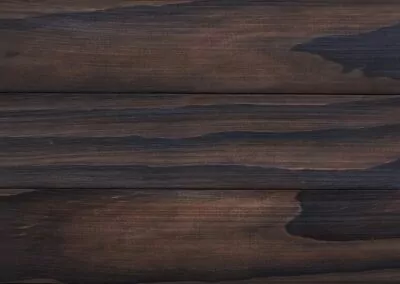 Malimetin hiilletty Accoya sisustuspaneeli. Väri: Poltettu.