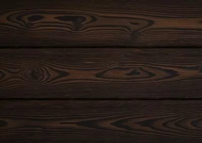 Malimetin hiilletty aitalauta. Väri: Teak